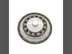 Utensílios de mesa 30% e 100% melamina personalizada dos decalques da flor de Mealmine