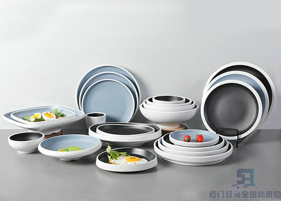 Bom preço. Placas modernas simples de melamina de duas cores - livres de chumbo, resistentes a arranhões e lanchonetes livres de BPA para hotéis e restaurantes on-line