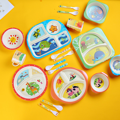 Bom preço. Utensílios de mesa de bambu da fibra da melamina do produto comestível como um presente para crianças on-line