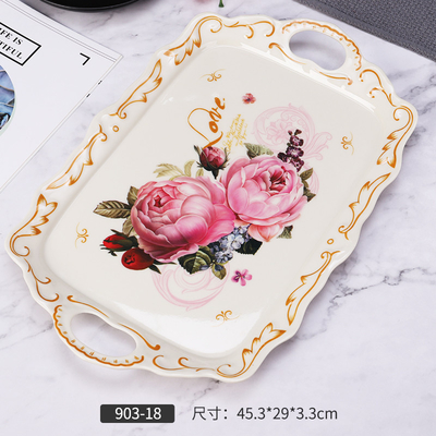 Bom preço. Melamina amigável da sobremesa de Eco do estilo novo que serve Tray With Custom Logo on-line