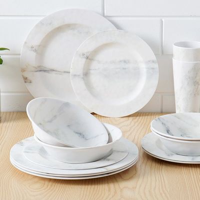 Bom preço. Bacia branca amigável do serviço da melamina da cor de Eco para os Ramen virtualmente inquebráveis on-line