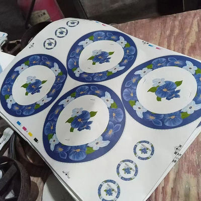 Bom preço. Utensílios de mesa 30% e 100% melamina dos decalques da flor da melamina personalizados on-line