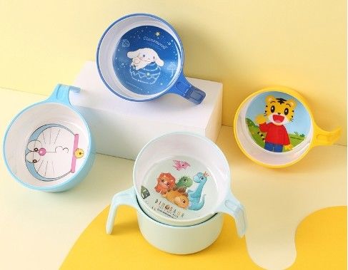 Bom preço. Desenhos personalizáveis e resistência à cor para conjuntos personalizados de louça de melamina para crianças on-line