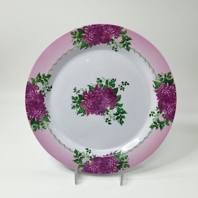 Bom preço. Conjunto personalizado de pratos de jantar de melamina rosa JD-30808 on-line