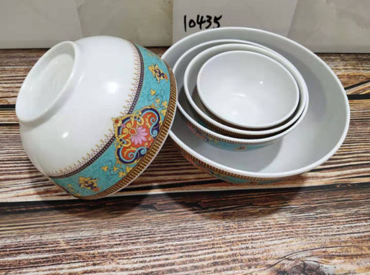 Bom preço. Desenho personalizado de Ramen Bowl Melamina com interior e exterior em cores completas para jantar ou salada on-line