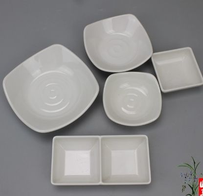 Bom preço. Serviços de mesa de melamina de cor branca de plástico on-line