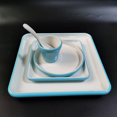 Melamina de duas cores em bandeja grande de qualidade alimentar feita de composto de moldagem de melamina