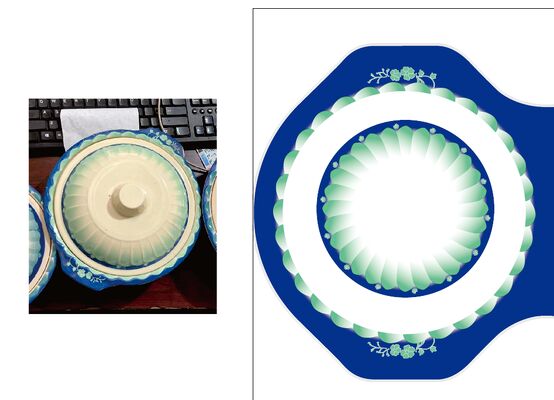 Bom preço. Papel de decalque de melamina de segurança para alimentos resistente ao calor com impressão personalizada para fabricação de louças on-line