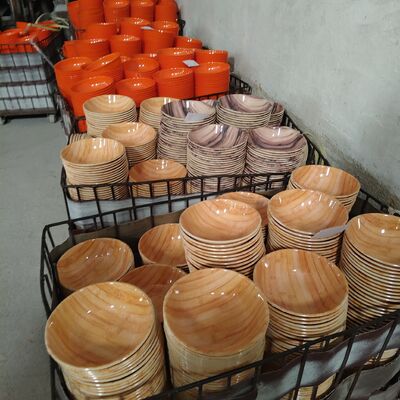 Conjuntos de louça de melamina personalizáveis resistentes a arranhões e não tóxicos para hotéis e restaurantes