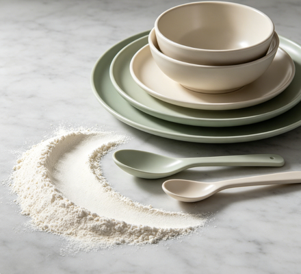 Bom preço. Pó composto para moldagem de ureia de grau alimentício A1 com 99,8% de conteúdo de melamina e resistência à flexão ≥50MPa para produção de talheres de melamina on-line
