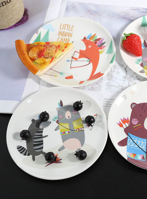 Bom preço. Os utensílios de mesa impressos personalizados da melamina ajustam-se em volta das placas amigáveis dos mercadorias da melamina de Eco das placas da melamina on-line