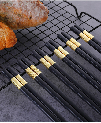 Bom preço. Hashis chineses principais quadrados longos reusáveis do sushi do macarronete dos hashis 24cm da liga on-line