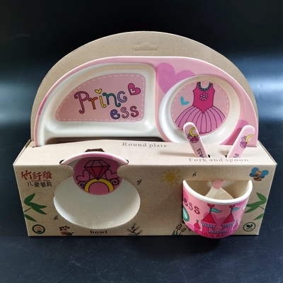 Bom preço. Os utensílios de mesa duráveis da melamina dos desenhos animados do OEM ajustam-se com a colher dividida do copo da placa on-line