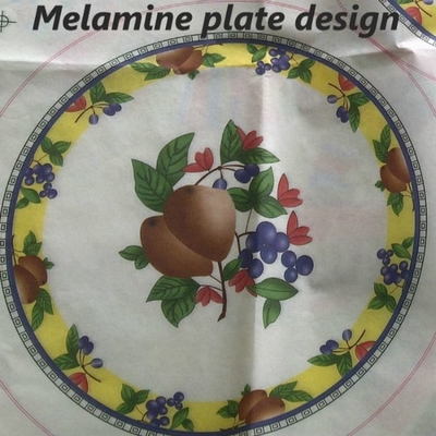Bom preço. Utensílios de mesa imprimindo de papel do anti decalque da melamina do brilho 45GSM da onda on-line